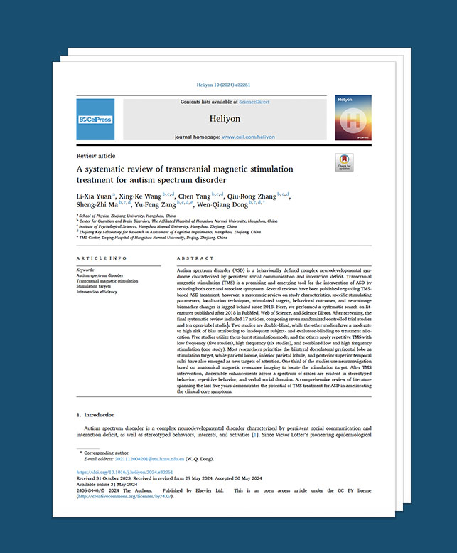 TMS treatment for autism review